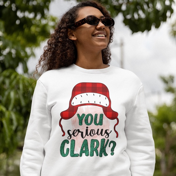 YOU SERIOUS CLARK? UNISEX CUSTOM HOODIE - Picture 4 of 5